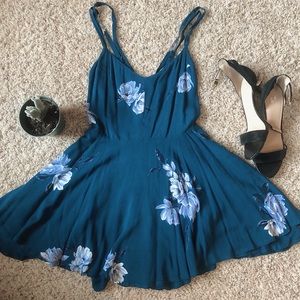 Mini Strappy Floral Dress